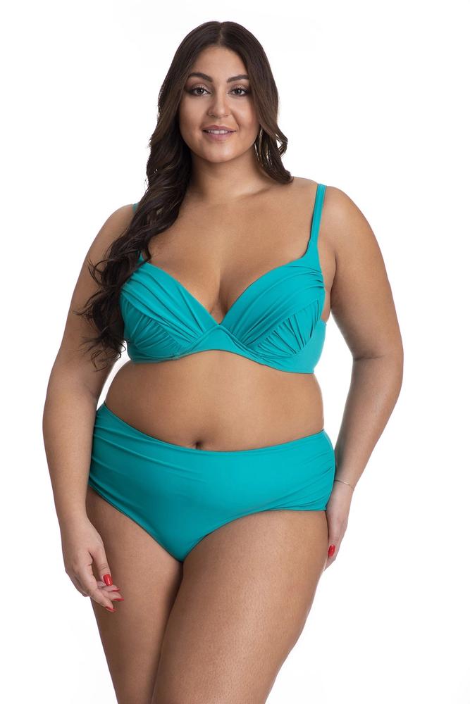 PRIMO DWUCZĘŚCIOWY KOSTIUM KĄPIELOWY WYSZCZUPLAJĄCY PLUS SIZE USZTYWNIANY BIUSTONOSZ I MAJTKI Z WYSOKIM STANEM 71