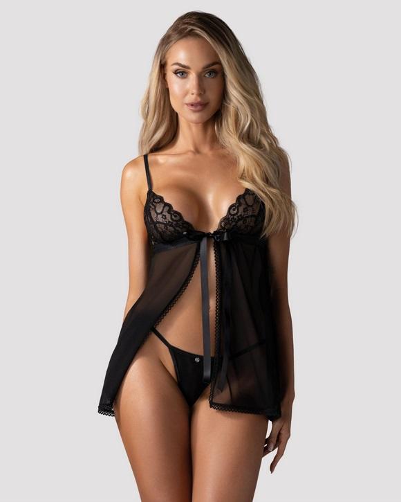OBSESSIVE BLOMENTIES BABYDOLL I STRINGI