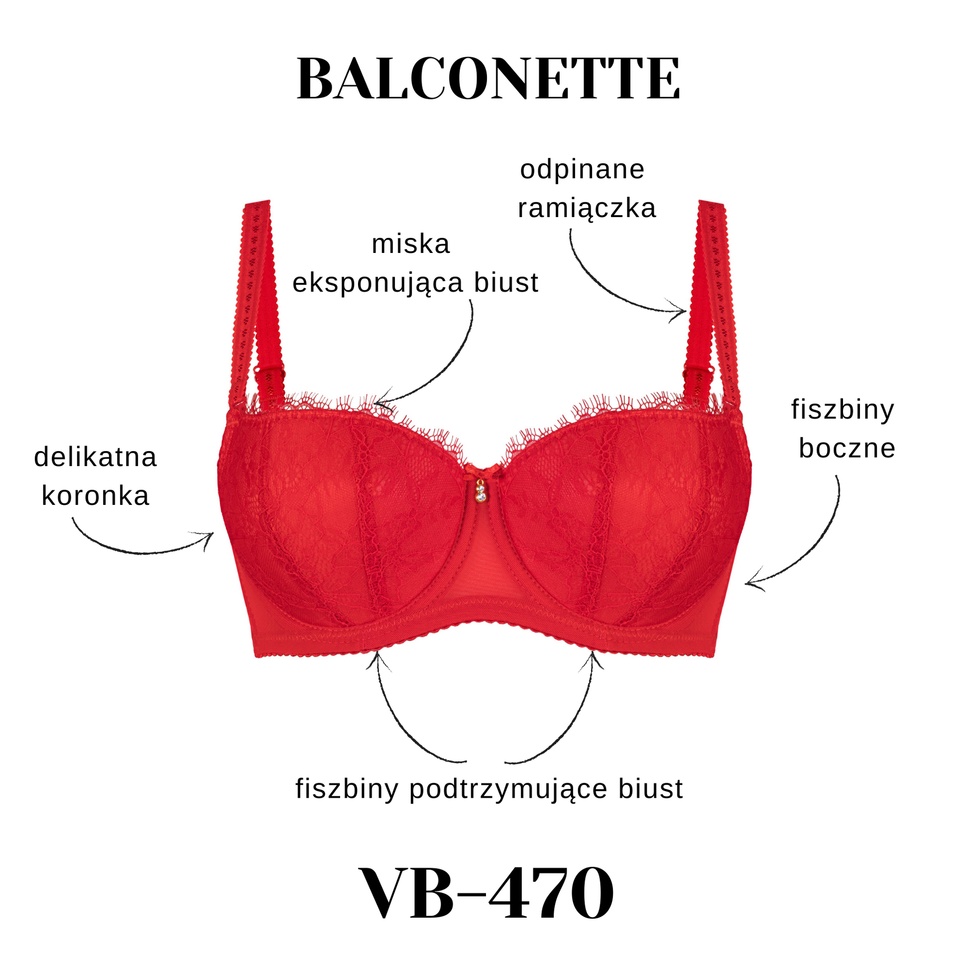 BIUSTONOSZ VENA BALCONETTE VB-470