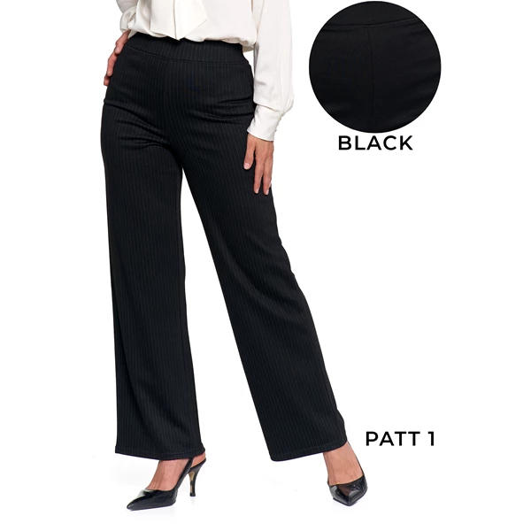 MORAJ SPODNIE DAMSKIE KLASYCZNE Z WYSOKIM STANEM I PROSTĄ NOGAWKĄ OSD2900-007