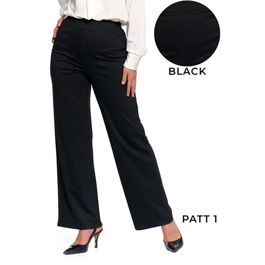 MORAJ SPODNIE DAMSKIE KLASYCZNE Z WYSOKIM STANEM I PROSTĄ NOGAWKĄ OSD2900-007