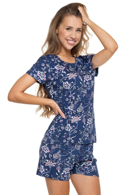 MORAJ PIŻAMA NOCNA DAMSKA W KWIATKI PDD3700-010 - SS/2024