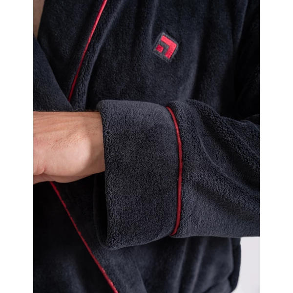 MORAJ CIEPŁY SZLAFROK MĘSKI DŁUGI Z WIĄZANIEM PDSZ4900-001