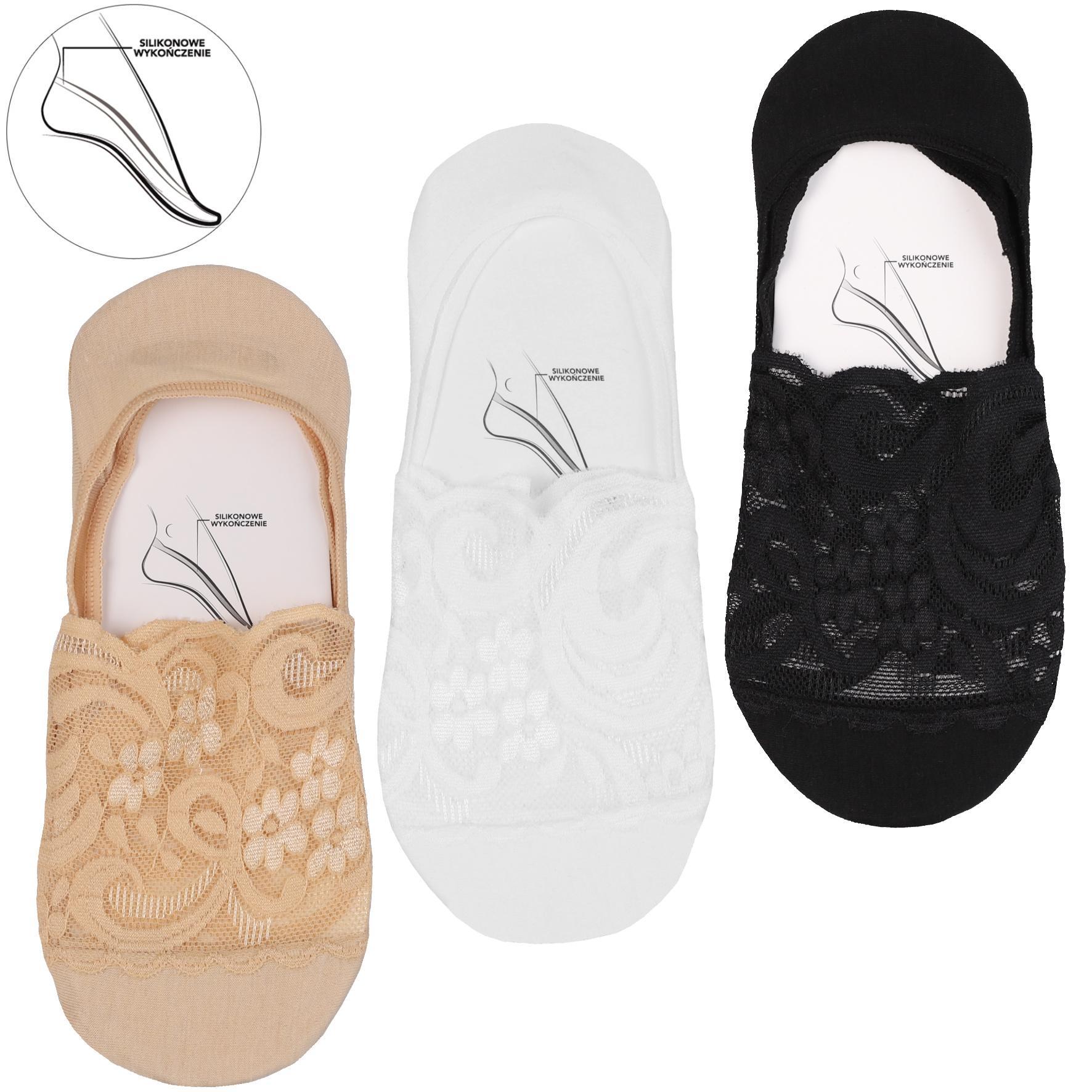 MORAJ STOPKI DAMSKIE KORONKOWE CDB300-009