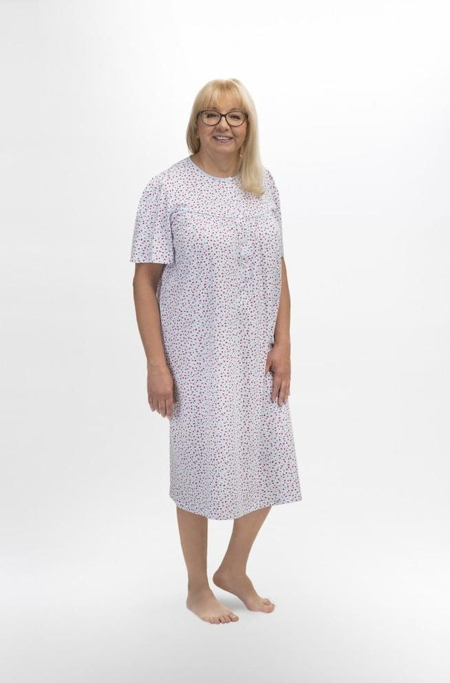 KOSZULA NOCNA DAMSKA BOGNA I 203 M-XXL KR/RĘKAW