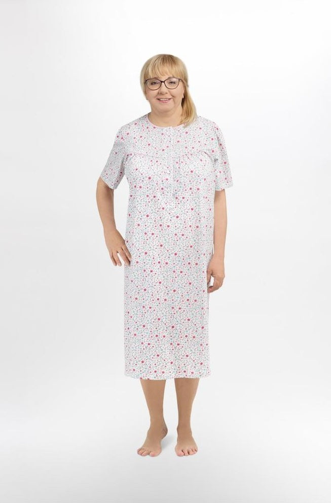 KOSZULA NOCNA DAMSKA BOGNA I 203 BIG 3XL-4XL KR/RĘKAW