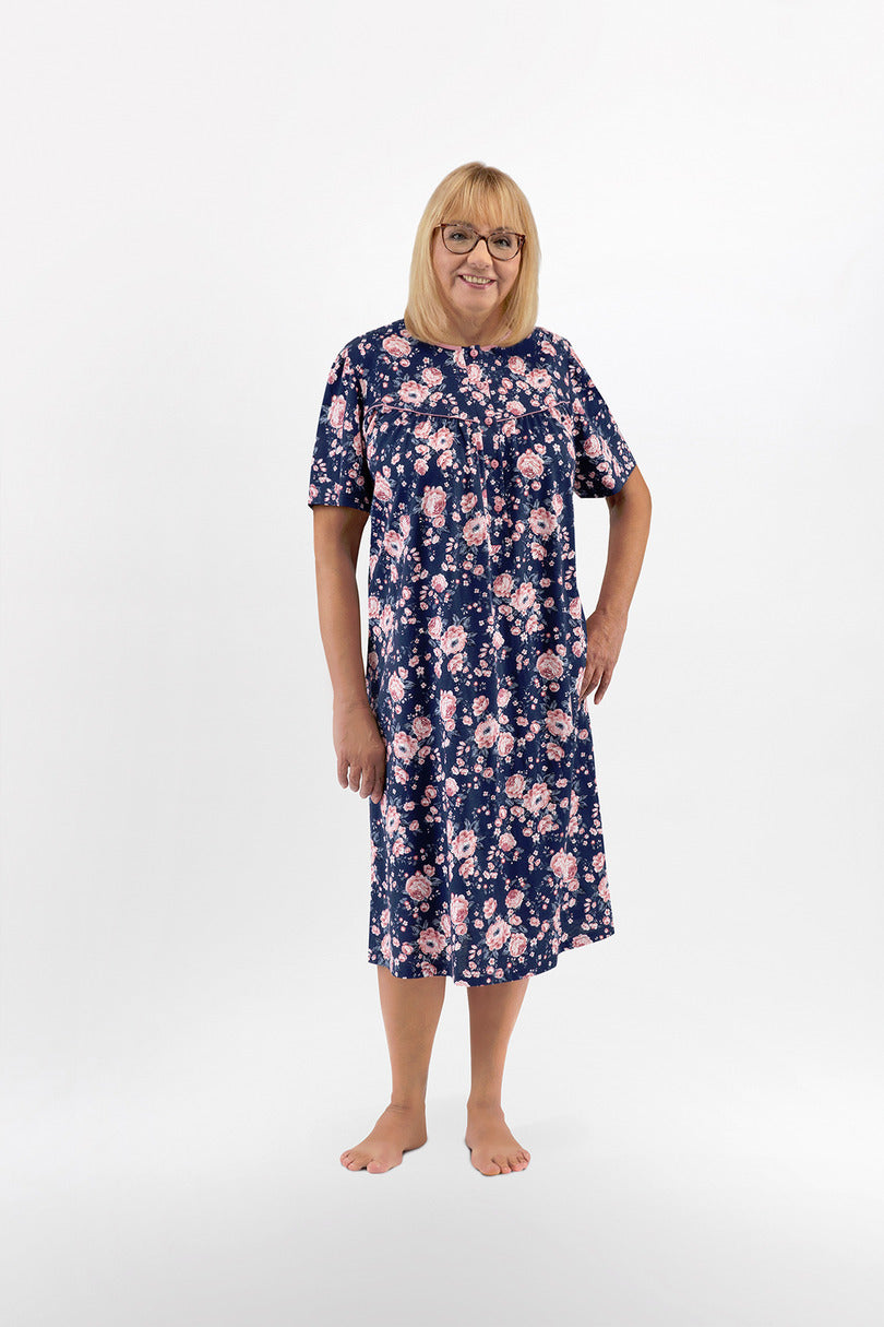 KOSZULA NOCNA DAMSKA BOGNA I 203 BIG 3XL-4XL KR/RĘKAW