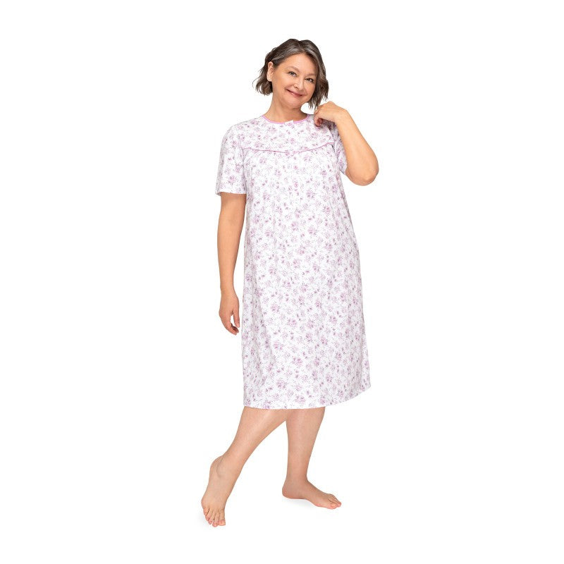KOSZULA NOCNA DAMSKA BOGNA I 203 BIG 3XL-4XL KR/RĘKAW