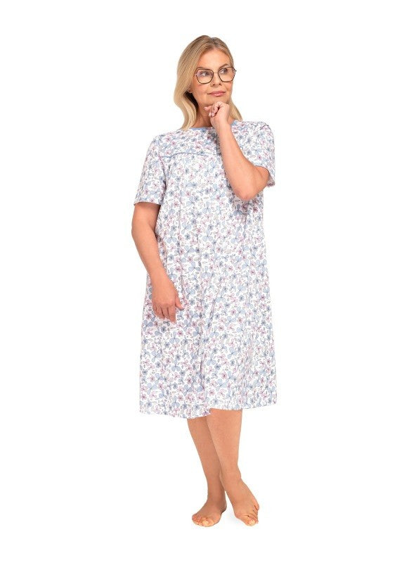 KOSZULA NOCNA DAMSKA BOGNA I 203 BIG 3XL-4XL KR/RĘKAW