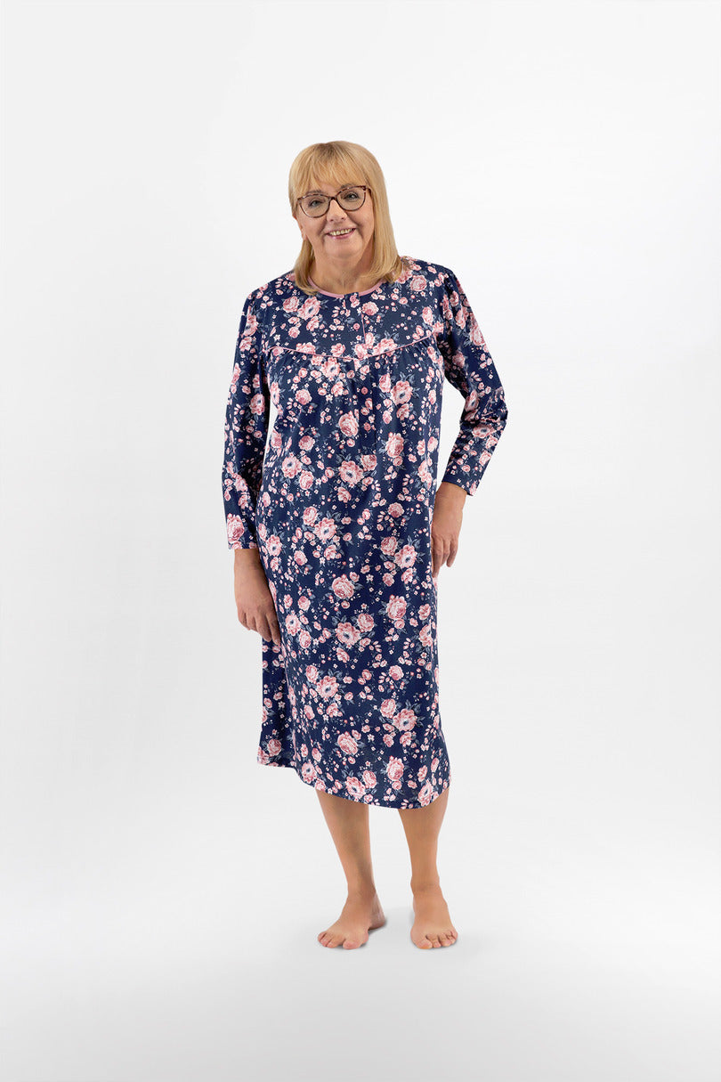 KOSZULA NOCNA DAMSKA BOGNA II 204 3XL-4XL DŁ/RĘKAW