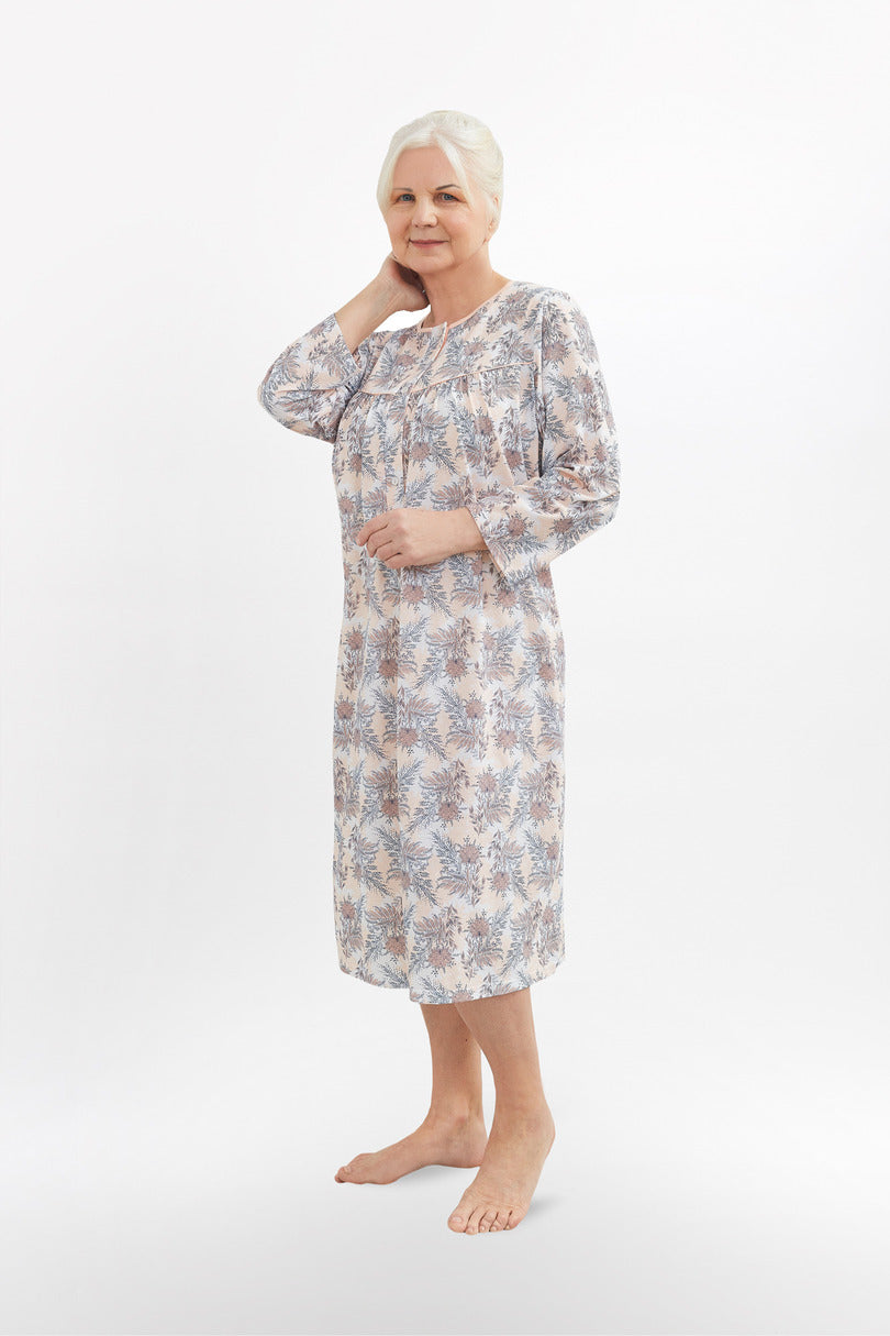 KOSZULA NOCNA DAMSKA BOGNA II 204 3XL-4XL DŁ/RĘKAW