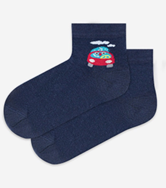 KIDDY - SKARPETKI CIENKIE KOLOR CHŁOPIĘCE 2-6 LAT - G24.N59 - 224.N59