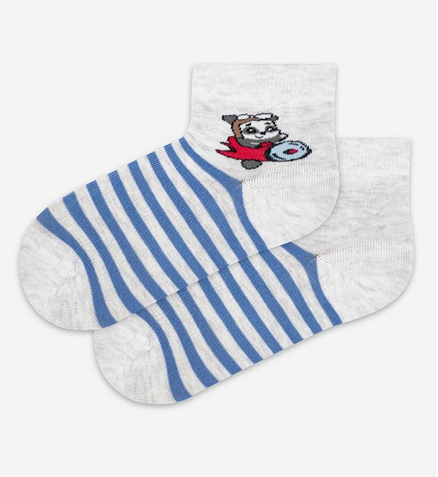 KIDDY - SKARPETKI CIENKIE KOLOR CHŁOPIĘCE 2-6 LAT - G24.N59 - 224.N59