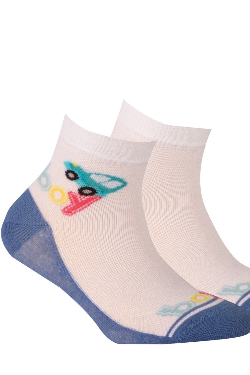 KIDDY - SKARPETKI CIENKIE KOLOR CHŁOPIĘCE 2-6 LAT - G24.N59 - 224.N59