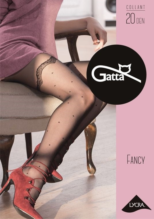 FANCY - RAJSTOPY DAMSKIE WZORZYSTE 20 DEN