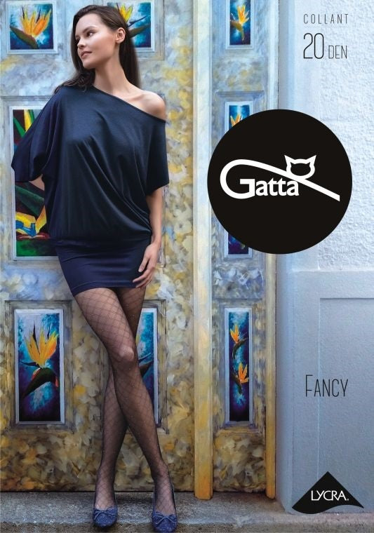 FANCY - RAJSTOPY DAMSKIE WZORZYSTE 20 DEN