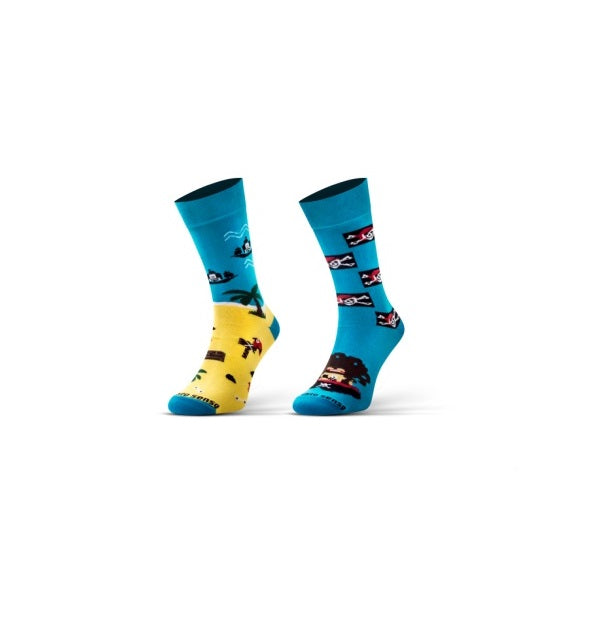 FINEST COTTON DŁUGIE SKARPETKI - DUO (1 PARA - DWIE RÓŻNE SKARPETKI)