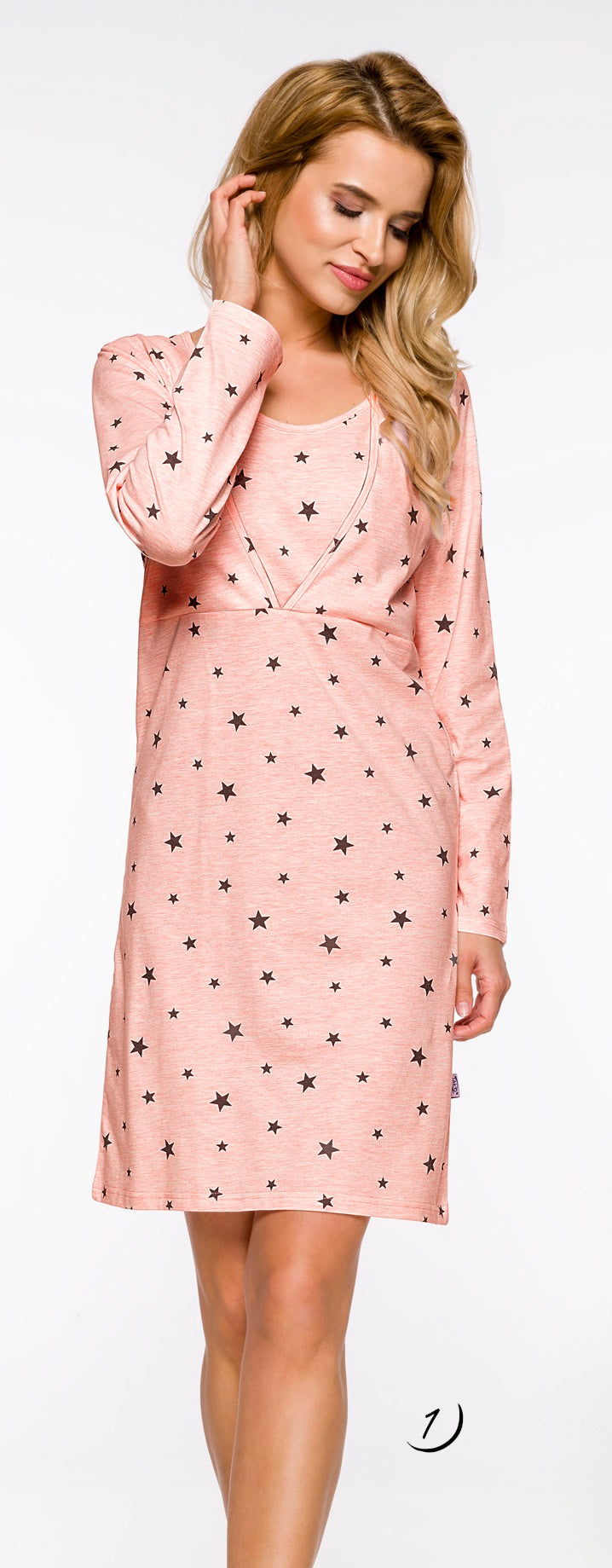 1091 KOSZULA DAMSKA DŁUGA LINDA S-XL 2019/2020 J