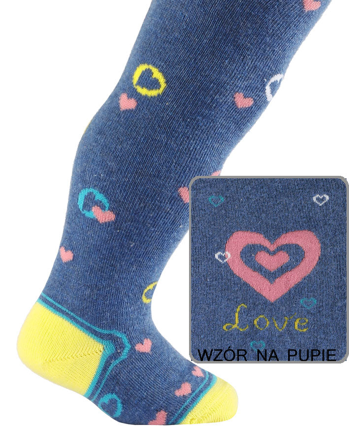 WOLA BABIES - RAJSTOPY WZOROWANE BAWEŁNIANE DZIEWCZĘCE 0 - 2 LATA - AW2020