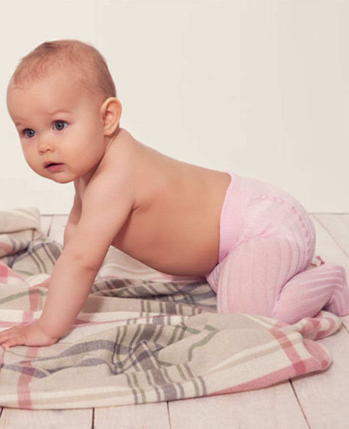 WOLA BABIES - TENCEL rajstopy niemowlęce z dodatkiem jedwabiu 0 - 2 lata