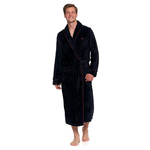 MORAJ CIEPŁY SZLAFROK MĘSKI DŁUGI Z WIĄZANIEM PDSZ4900-001