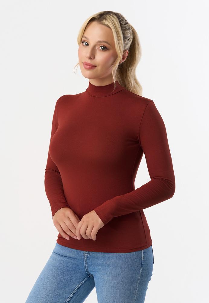 BABELL PÓŁGOLF RESTA, DŁUGI RĘKAW - KOLOR DENIM, STALOWY, MARSALA, BORDO