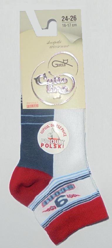 GATTA KIDDY - SKARPETKI CIENKIE KOLOR CHŁOPIĘCE 2-6 LAT - G24.N59