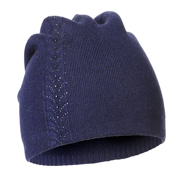 MORAJ CZAPKA DAMSKA Z WEŁNĄ I KRYSZTAŁKAMI ELEGANCKA DCZ2900-008