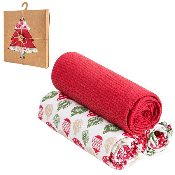 MORAJ KOMPLET - ŚCIERECZKI KUCHENNE ŚWIĄTECZNE MRB1500-003