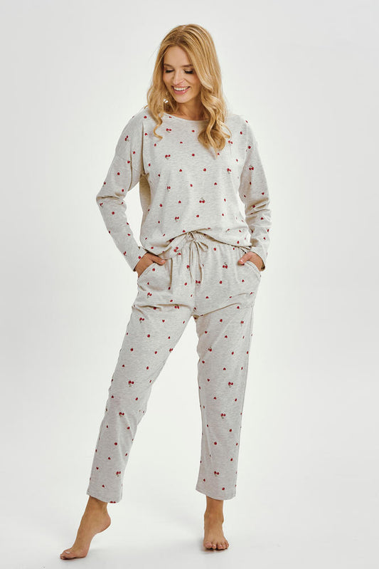 TARO 3430 PIŻAMA DAMSKA DŁUGA ADELE S-XL KOLEKCJA AW 25/26