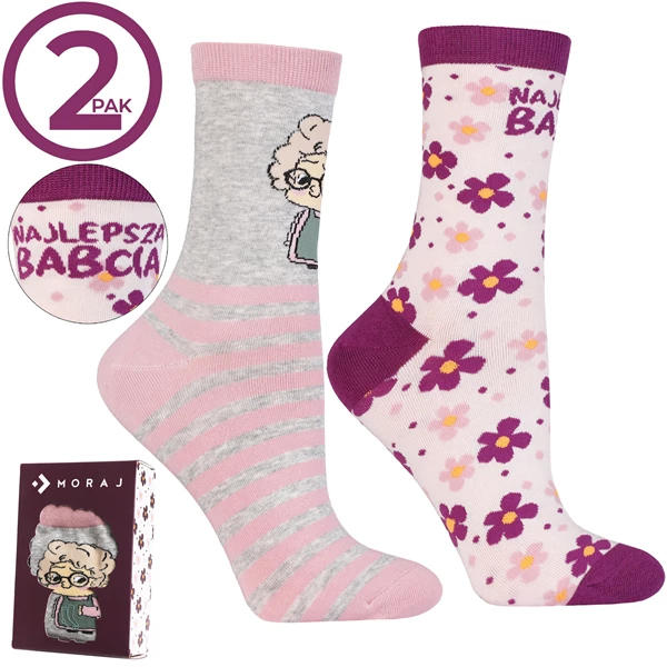 MORAJ SKARPETEK DAMSKICH NAJLEPSZA BABCIA CSLB450-004/2