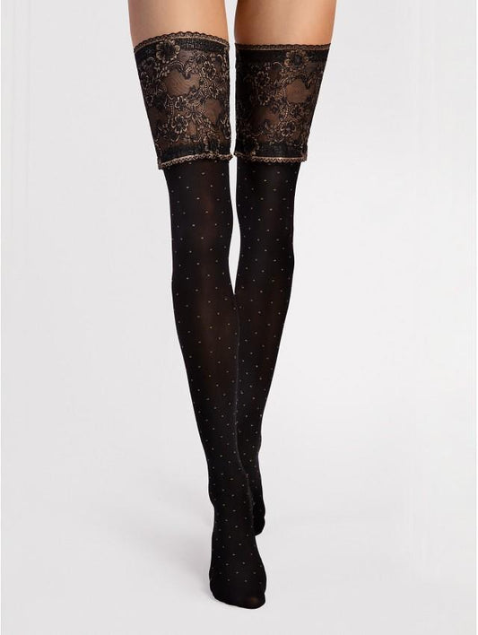 O4116 - POŃCZOCHY NOTTE 40 EN - Linia SENSUAL - FIORE AW23/34