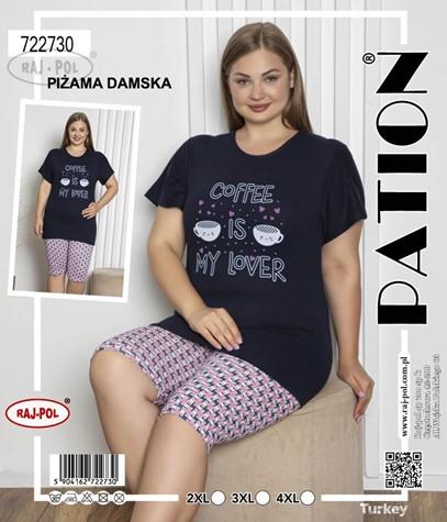 RAJ-POL PIŻAMA DAMSKA  KR.RĘKAW,SPODNIE 3/4 ART.722730