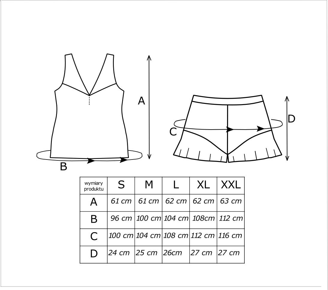 PIŻAMA DAMSKA DONNA AMELIA 1/2 TOP