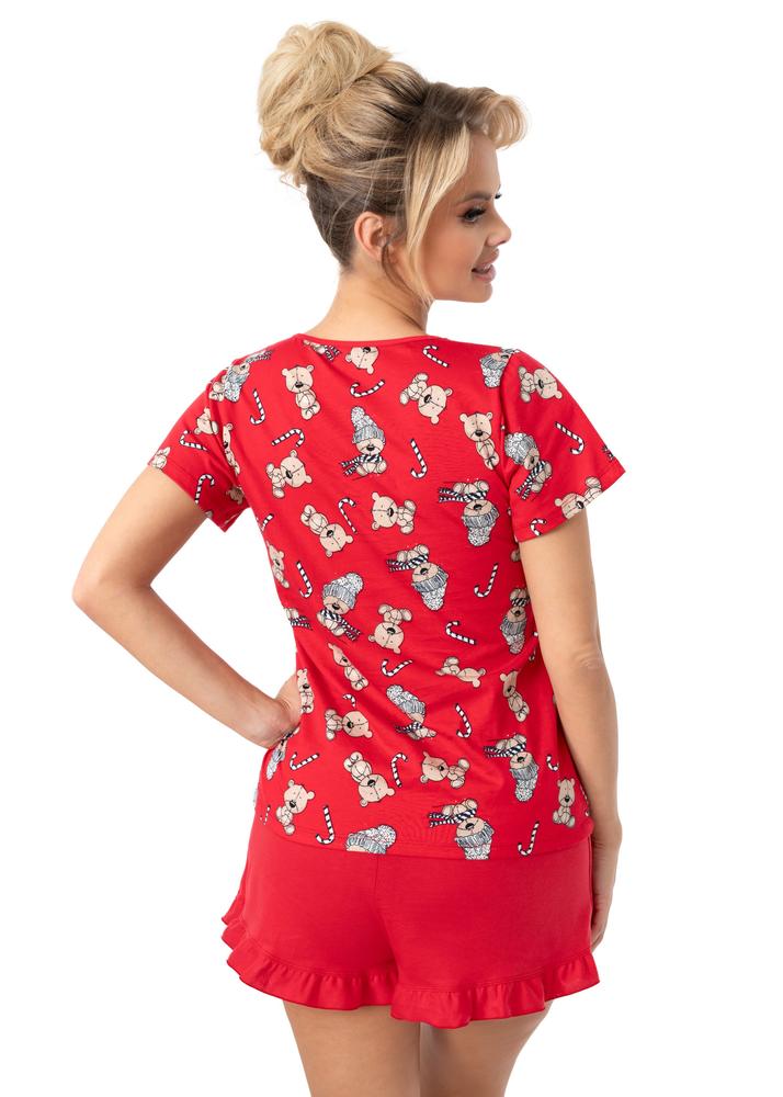 DONNA PIŻAMA DAMSKA ŚWIĄTECZNA KRÓTKIE SPODENKI - BEAR SHORT