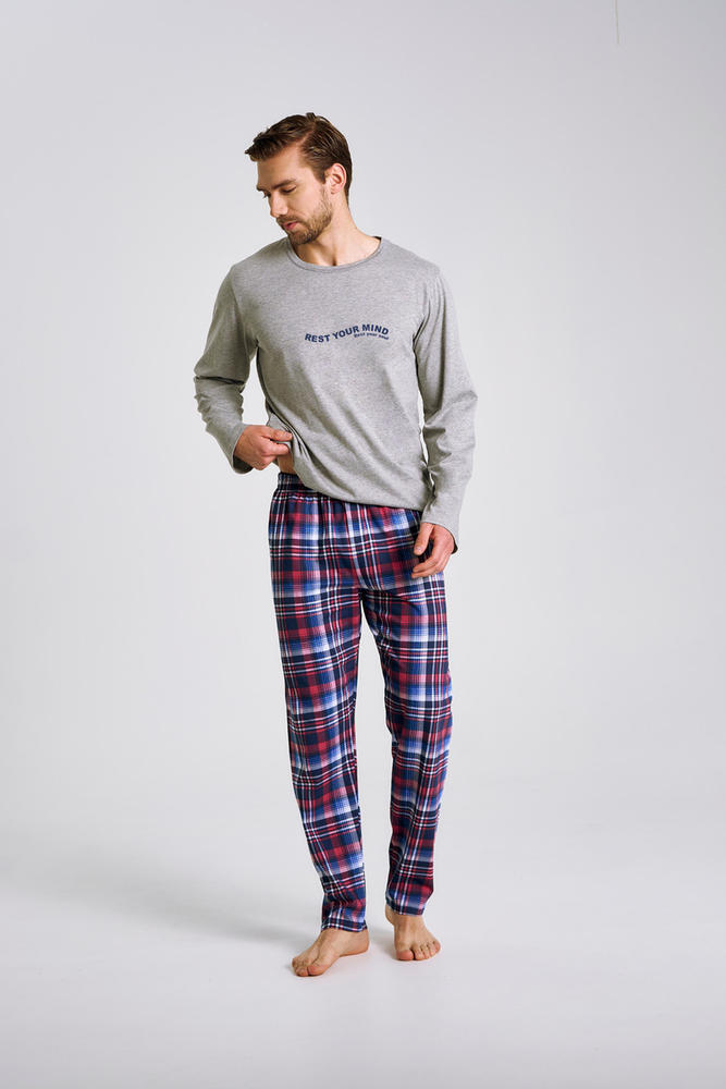 TARO 3478 PIŻAMA MĘSKA DŁUGA FRANCO S-XL