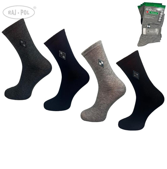 RAJ-POL SKARPETY MĘSKIE GARNITUROWE NATURAL M2205B-MEN-02  ART.738076