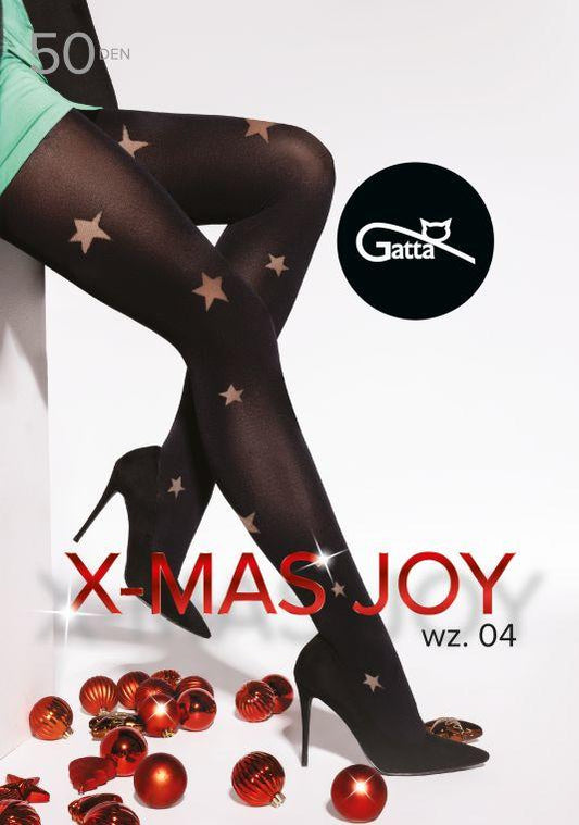 GATTA X-MAS JOY - RAJSTOPY WZORZYSTE 50 DE - 000.71Y
