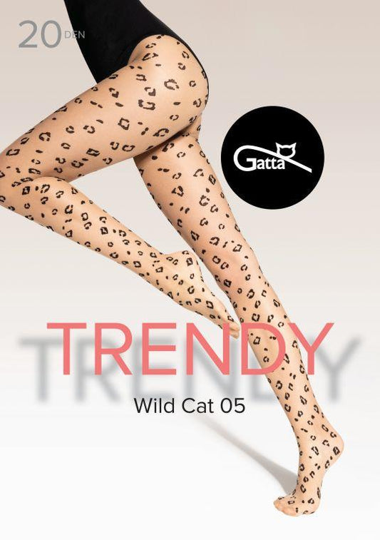 GATTA WILD CAT -  RAJSTOPY DAMSKIE WZORZYSTE 000.29T 20 DEN - TRENDY AW25/26
