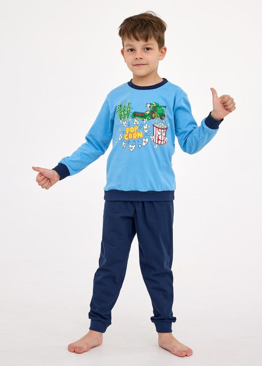 CORNETTE PIŻAMA BOY KIDS 593/175 POPCORN DR