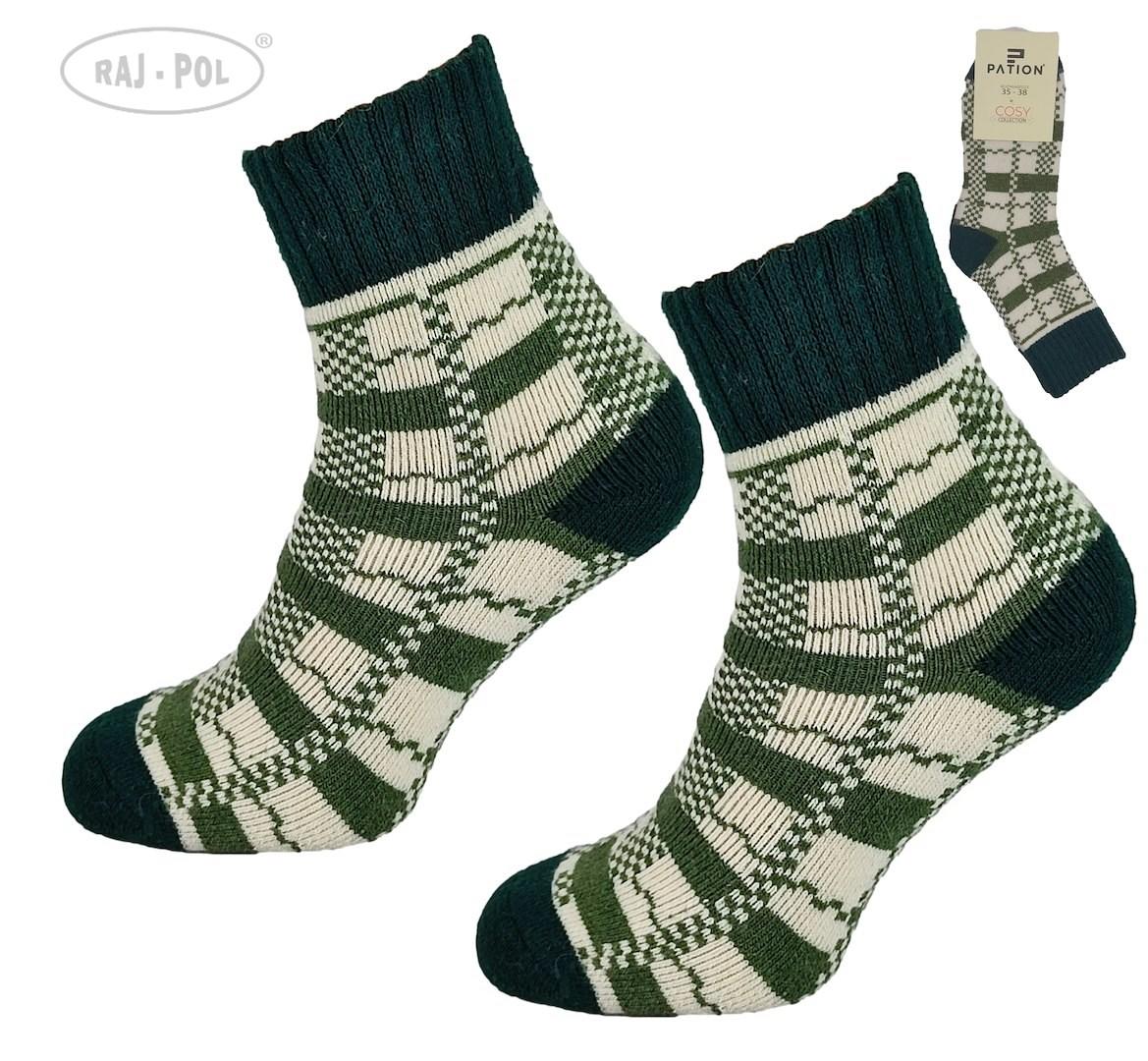 RAJ-POL SKARPETA COSY ZIELONE KRATECZKA 736614, 736621