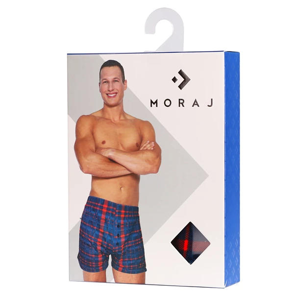 MORAJ BOKSERKI MĘSKIE LUŹNE W KRATKĘ MBL750-015