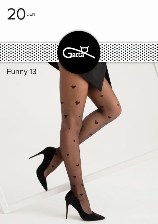 GATTA FUNNY 12, 13 - RAJSTOPY DAMSKIE LYCRA MAT 20 DEN 000.429