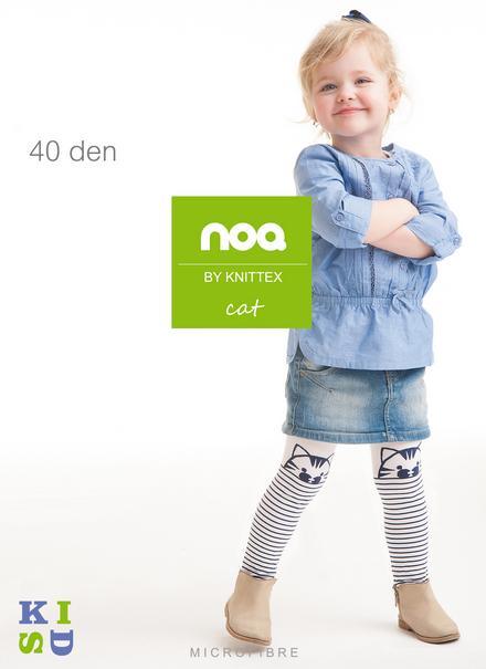 KNITTEX DR1507 - RAJSTOPY DZIEWCZĘCE WZORZYSTE CAT, 40 DEN