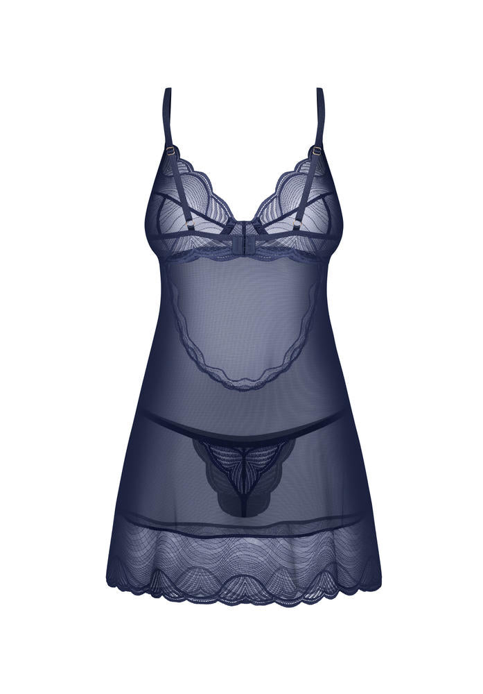 OBSESSIVE NIGHTLY BLUE KOSZULKA I STRINGI