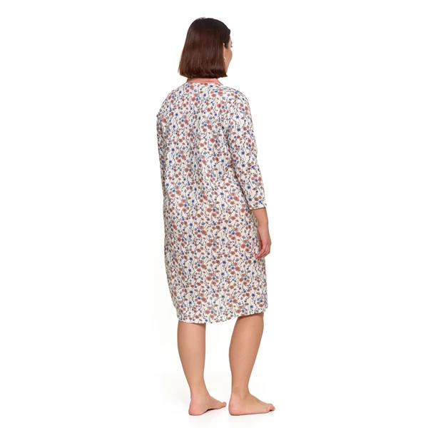 MORAJ KOSZULA NOCNA DAMSKA ROZPINANA PLUS SIZE PDK3100-017S/S 2025