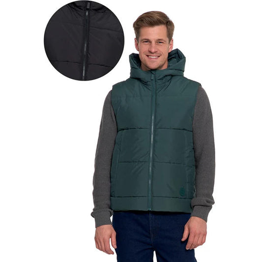 MORAJ MĘSKA KAMIZELKA PIKOWANA Z KAPTUREM BEZRĘKAWNIK OMW6000-001