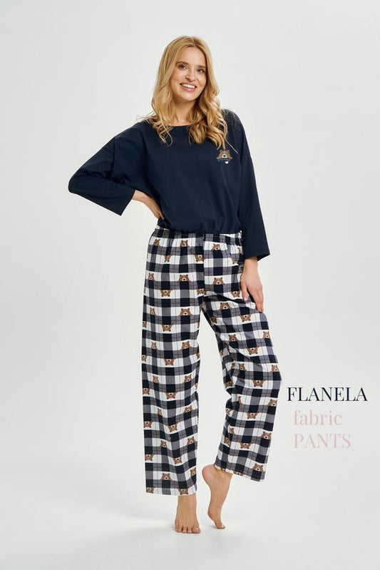 TARO 3441 PIŻAMA DAMSKA DŁUGA ASTRID S-XL KOLEKCJA AW25/26