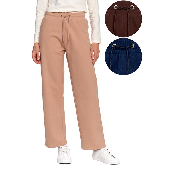 MORAJ DAMSKIE SPODNIE DRESOWE OCIEPLANE Z WYSOKIM STANEM OSD4000-001