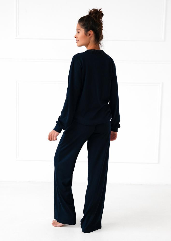 SENSIS PIŻAMA SENSIA NAVY BLUE DŁ/RĘKAW